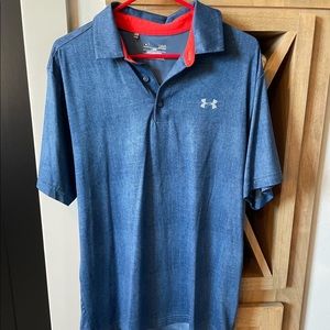 Men’s Under Armour Heat gear Polo Blue